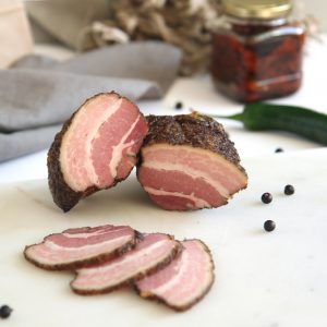 Бекон горячего копчения по-охотничьи