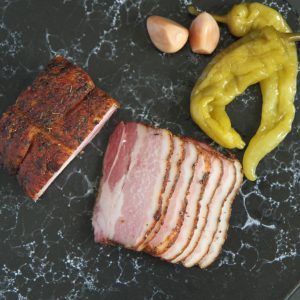 Бекон горячего копчения по-карибски