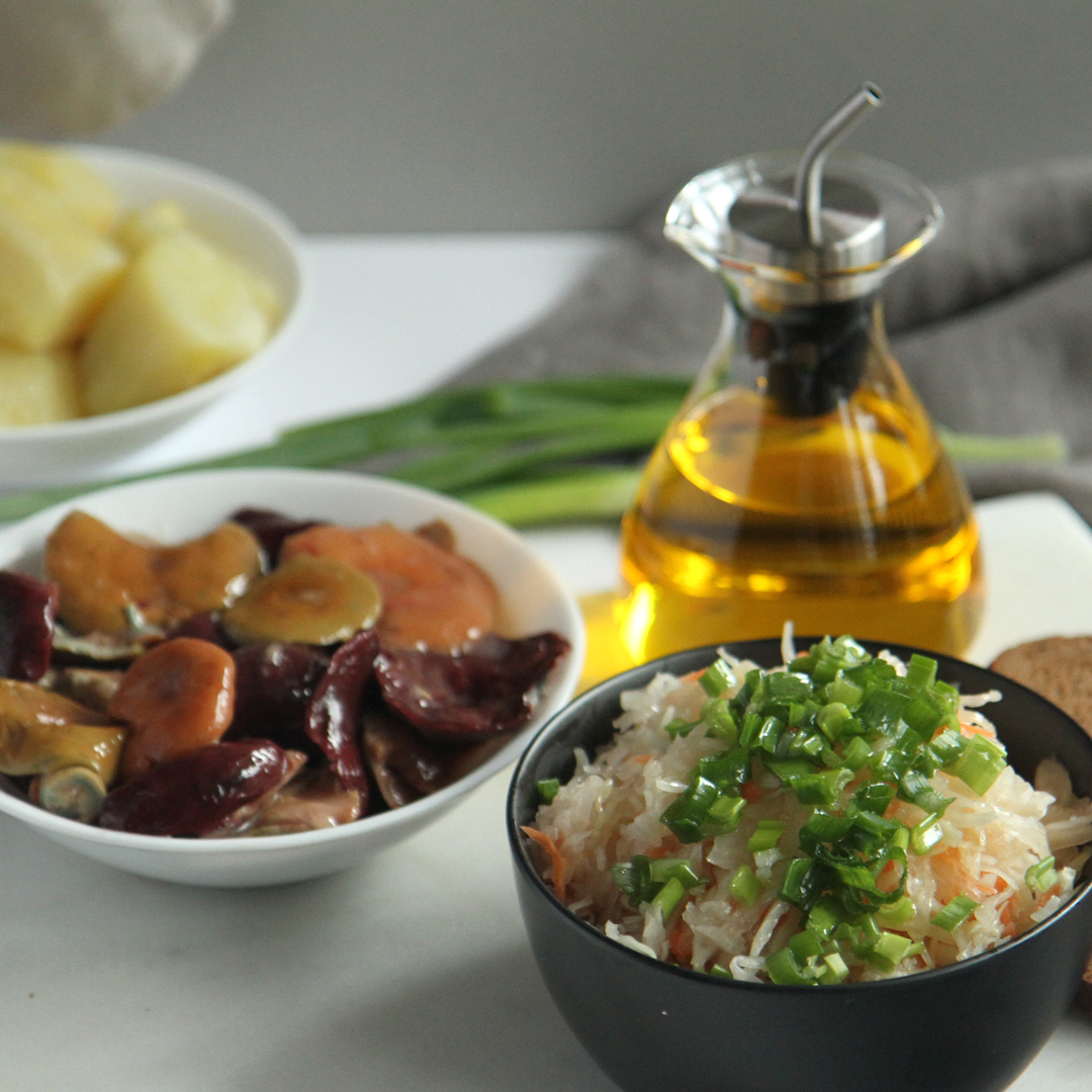 Капуста-грибы 1 Грибы соленые Капуста квашеная