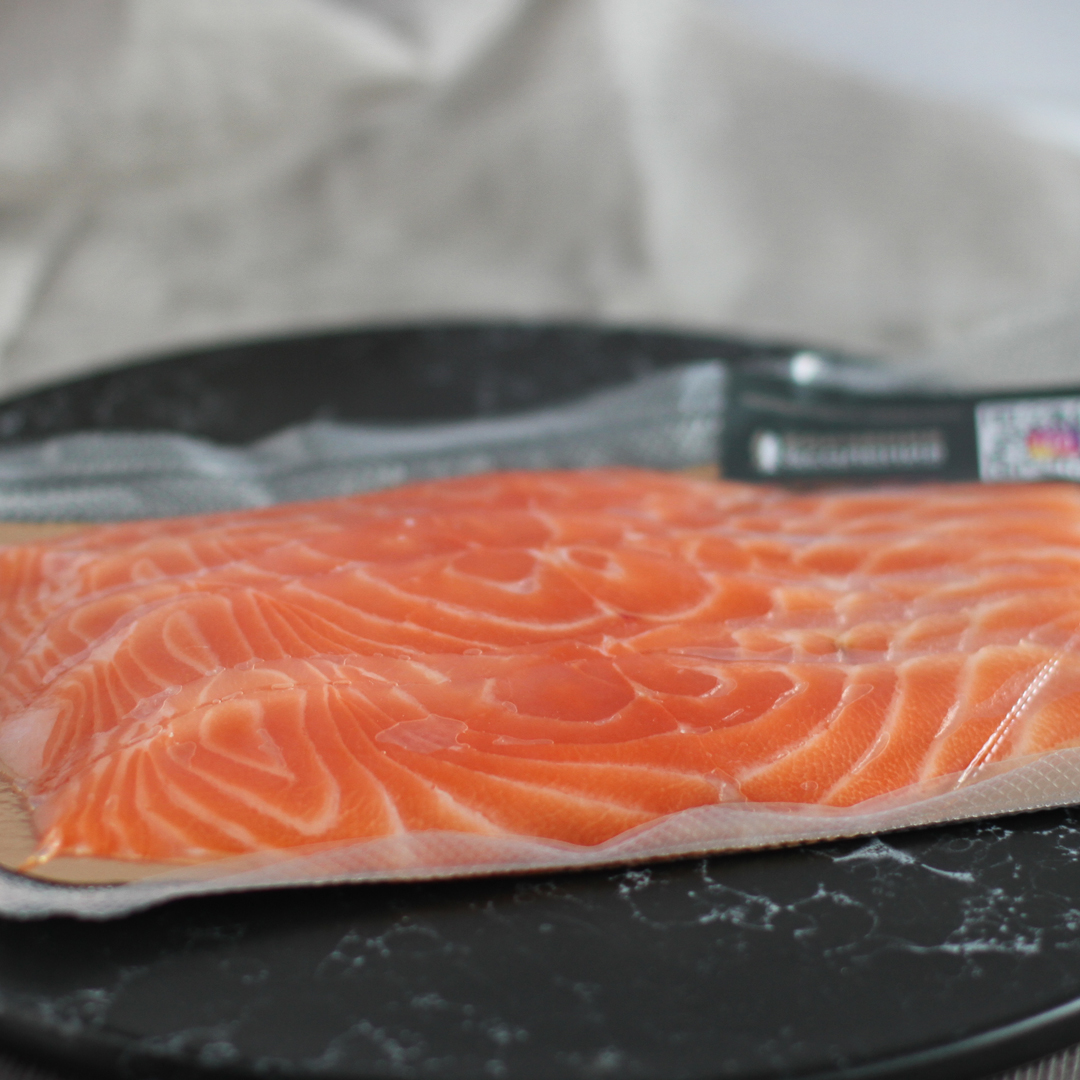 Лосось слабой соли нарезка1 Лосось атлантический малосольный нарезка