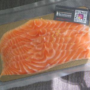 Лосось фирменного посола для леди, нарезка