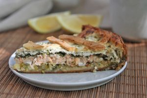 Пирог с лососем