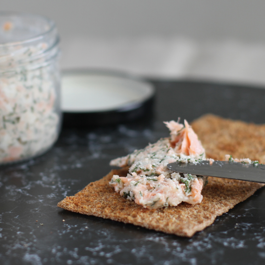 Рийет из сёмги с творогом и укропом Рийет из сёмги (лосося атлантического)с творогом